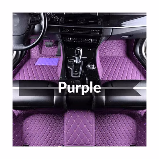 Floor Custom 5D Paper 7D 3D Leather 4 Pieces Waterproof Accessories Diamond Tufted Mat Luxury PVC Anime Car Mats