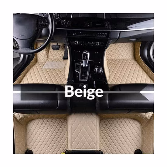 Floor Custom 5D Paper 7D 3D Leather 4 Pieces Waterproof Accessories Diamond Tufted Mat Luxury PVC Anime Car Mats